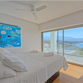 5 bedroom luxury villa with infinity pool, sea views and tennis court near Chania, sleeps 10